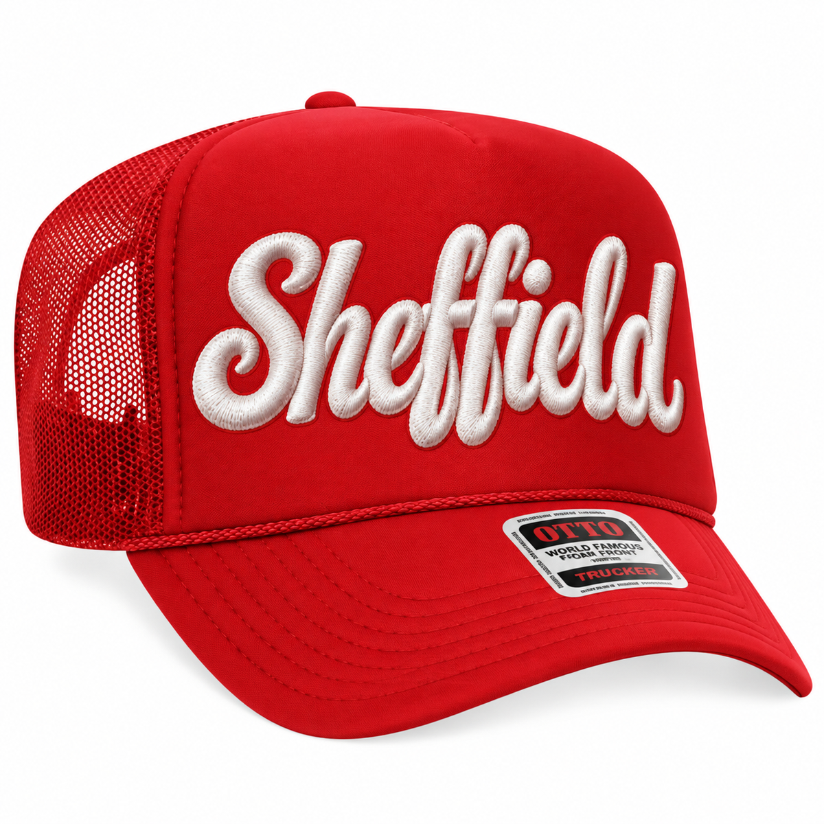 SHEFFIELD Red Trucker Hat