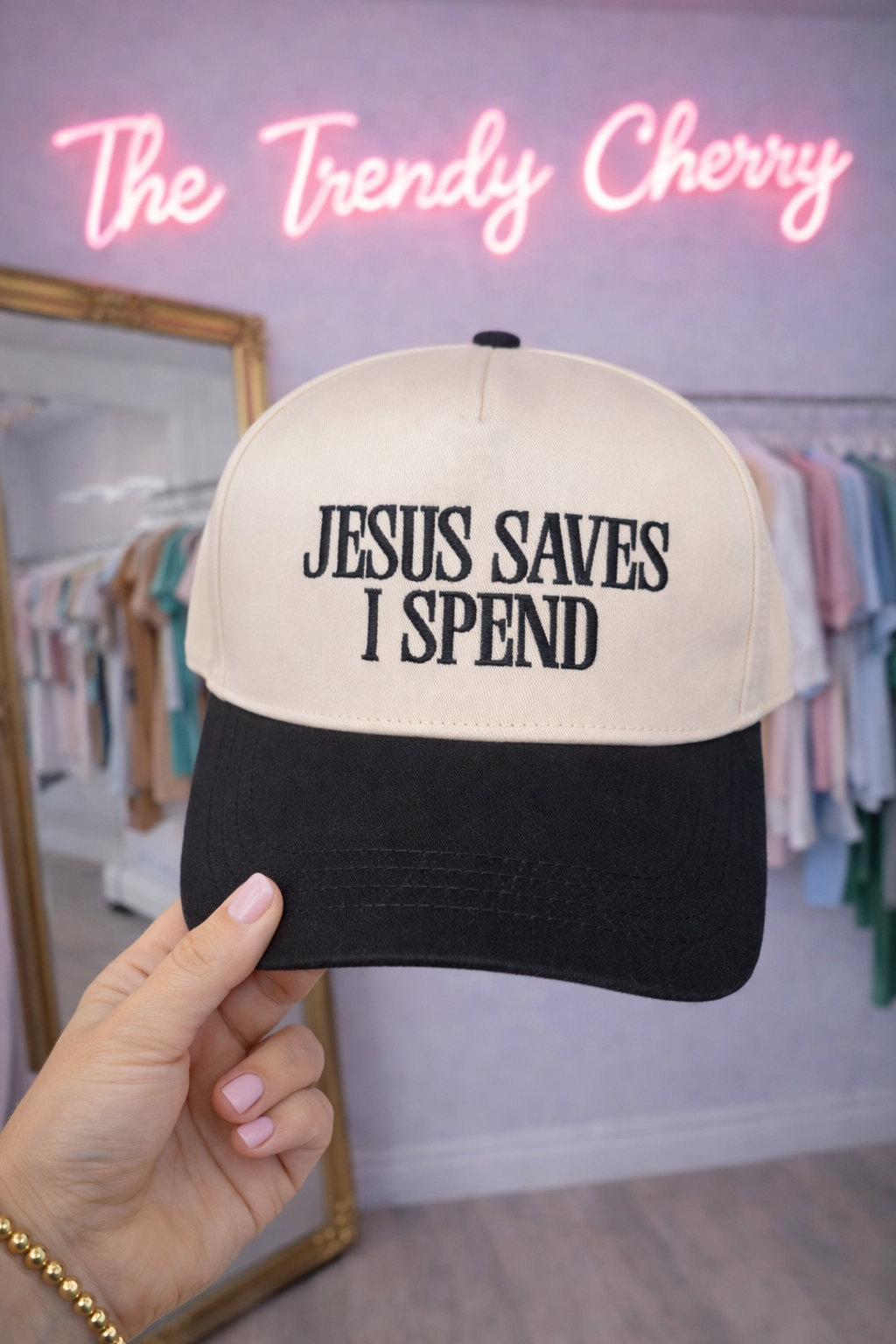 Jesus Saves Canvas Trucker Hat