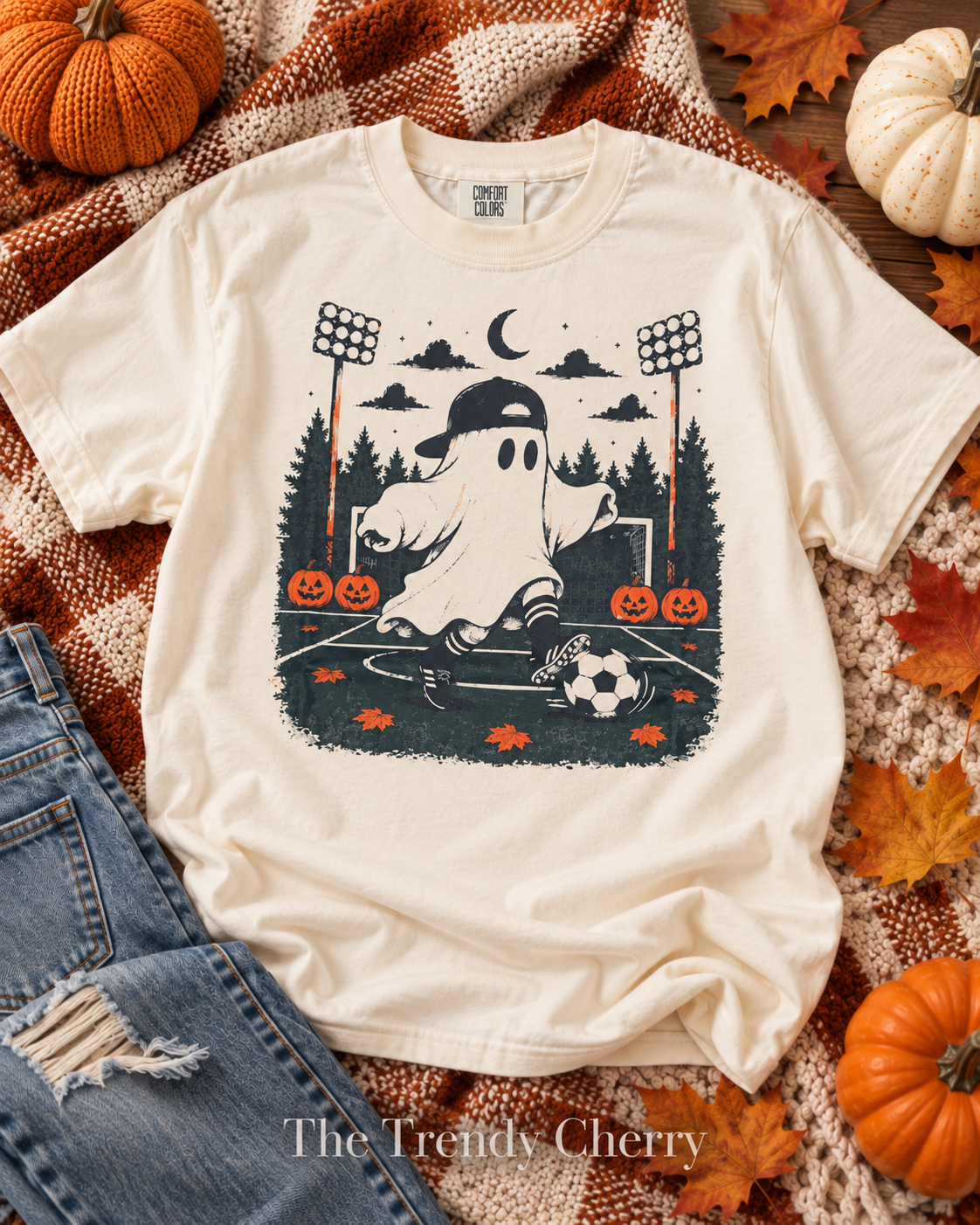 Ghostly Soccer Halloween Tshirt