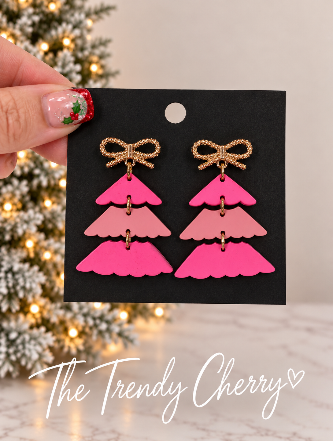 Pink Layered Christmas Tree