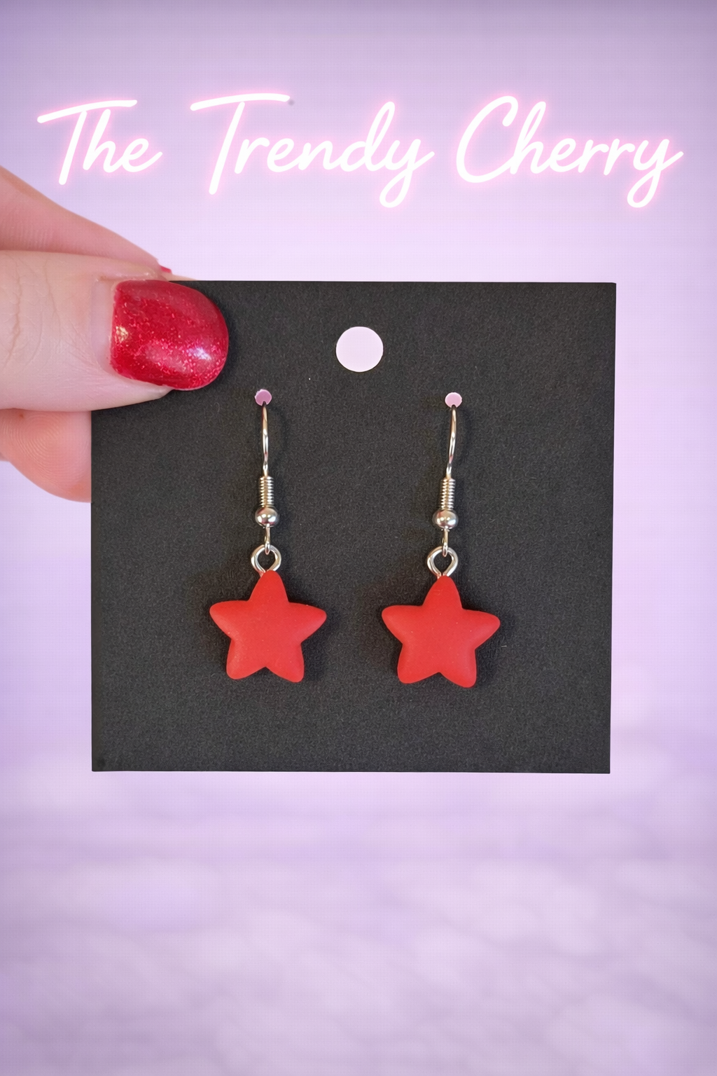 Red Star earrings