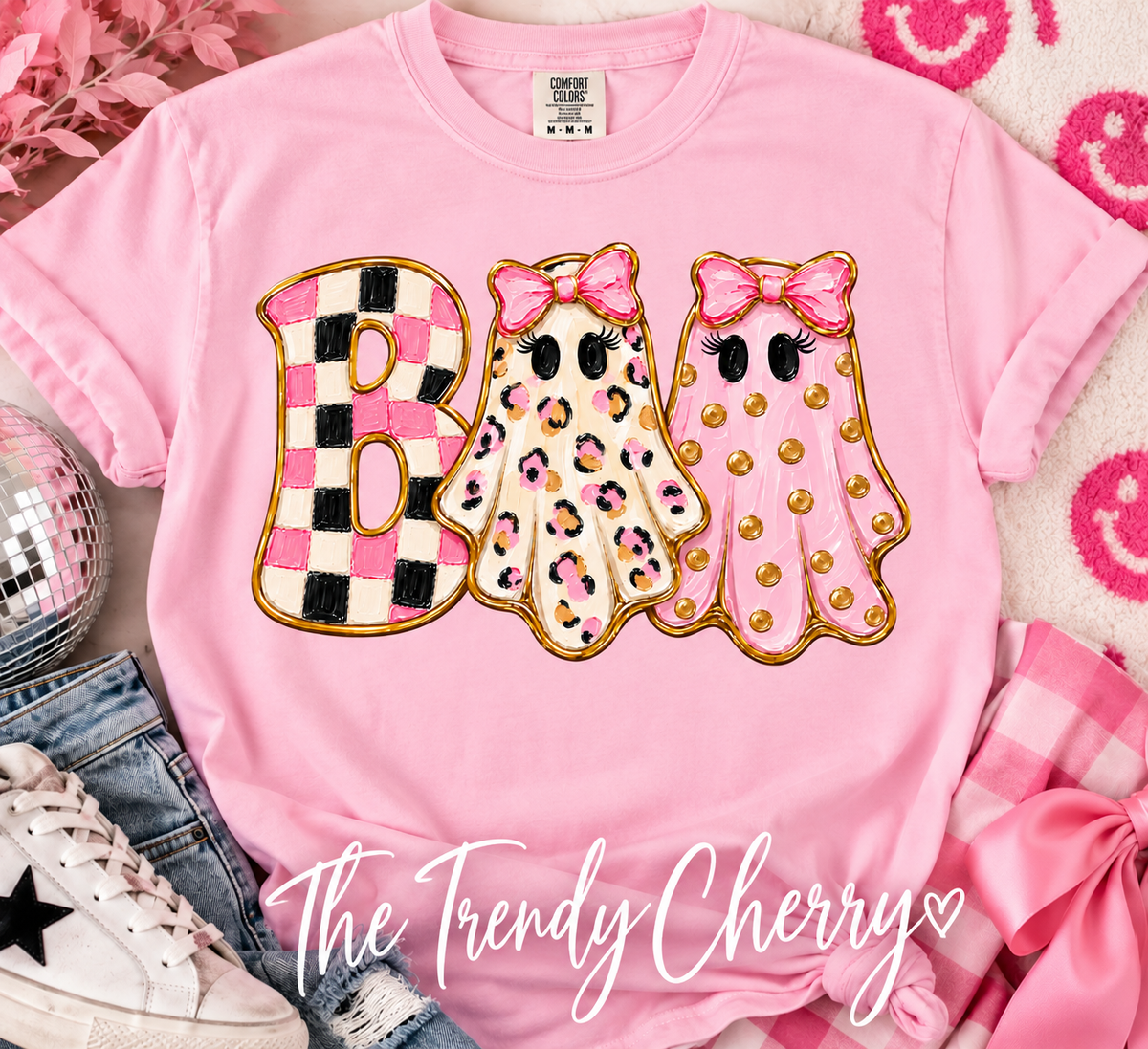 Pink Boo Ghosts -shirt