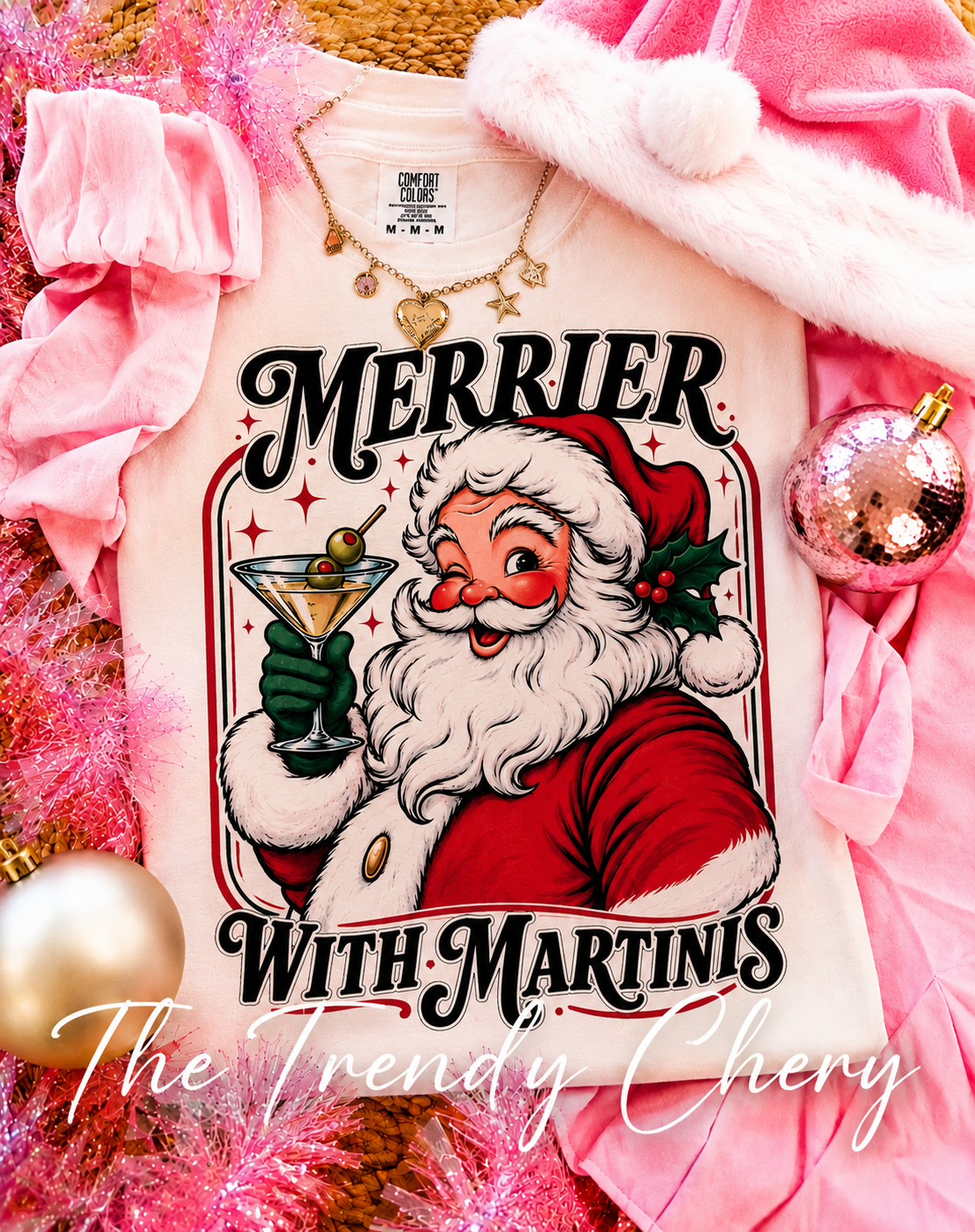 Merrier With Martinis T-shirt
