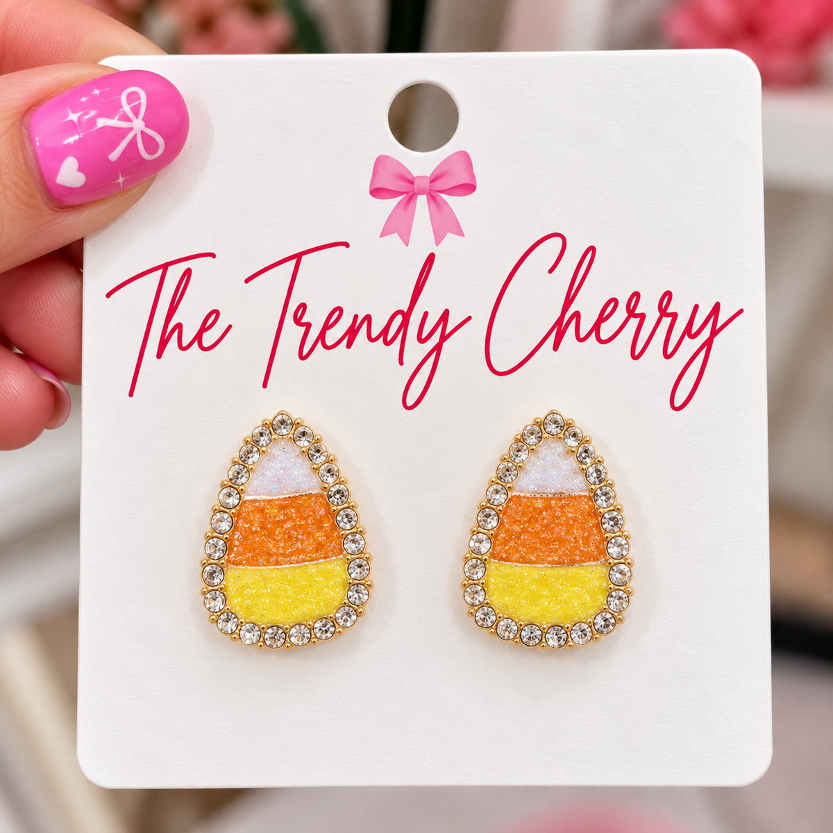 Candy Corn Earrings