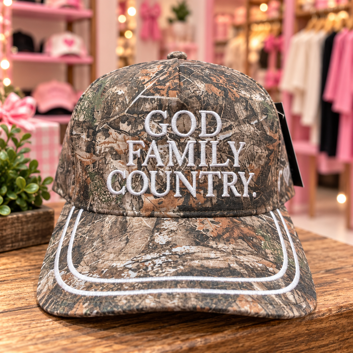 CC God Family Country Camo Truck Hat