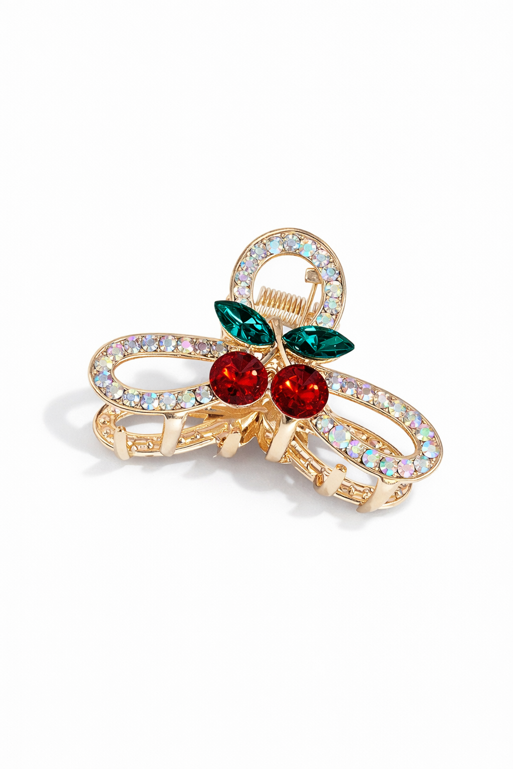 Mini cherry hair clip