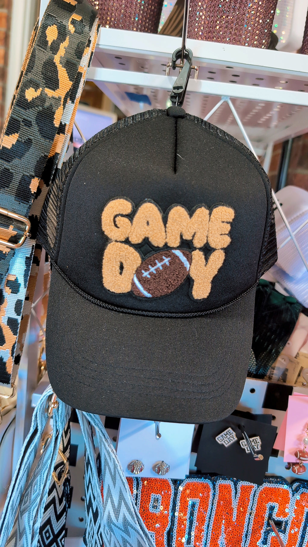 Game Day patch trucker hat