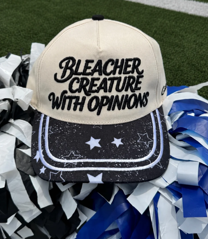 Bleacher Creature with Opinions Hat