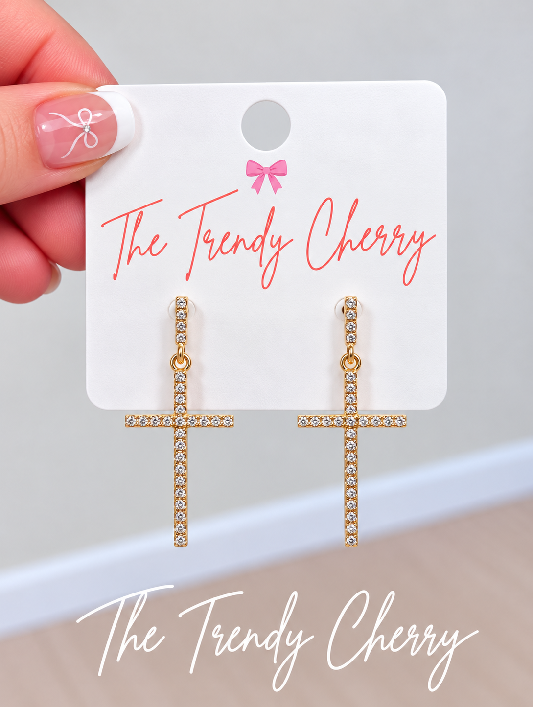 Large Cross Earrings